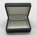 Luxury Black Wooden Box For Cufflinks Logo Customized
